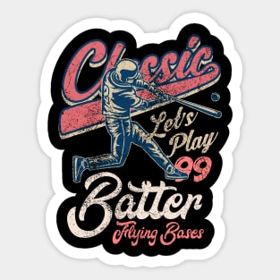 Classic Baseball batter Sticker